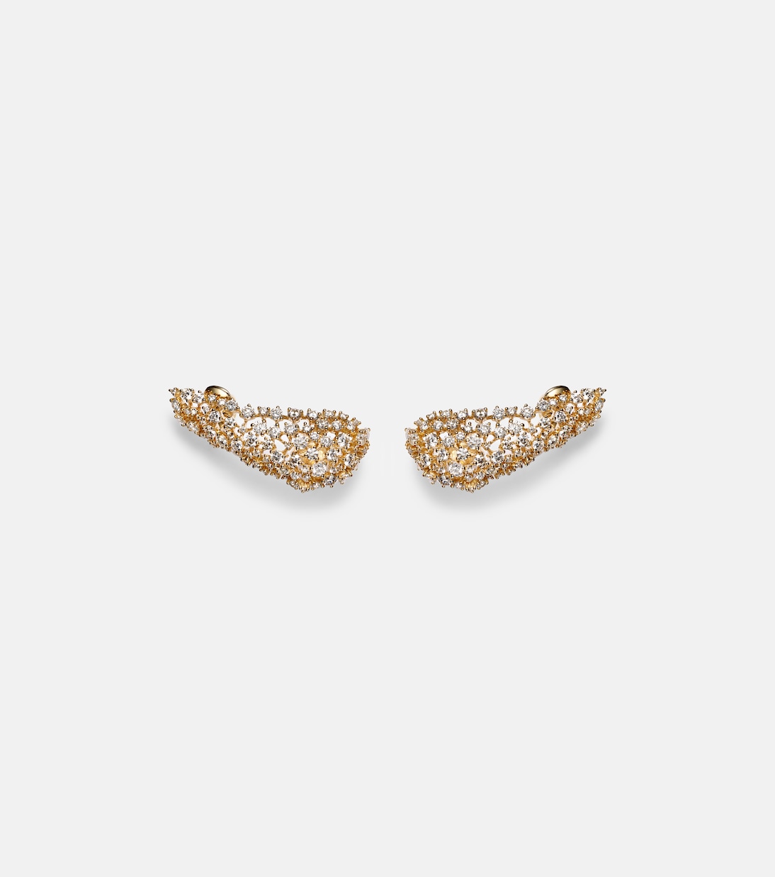 Scatter 18kt gold earrings with diamonds | Ananya