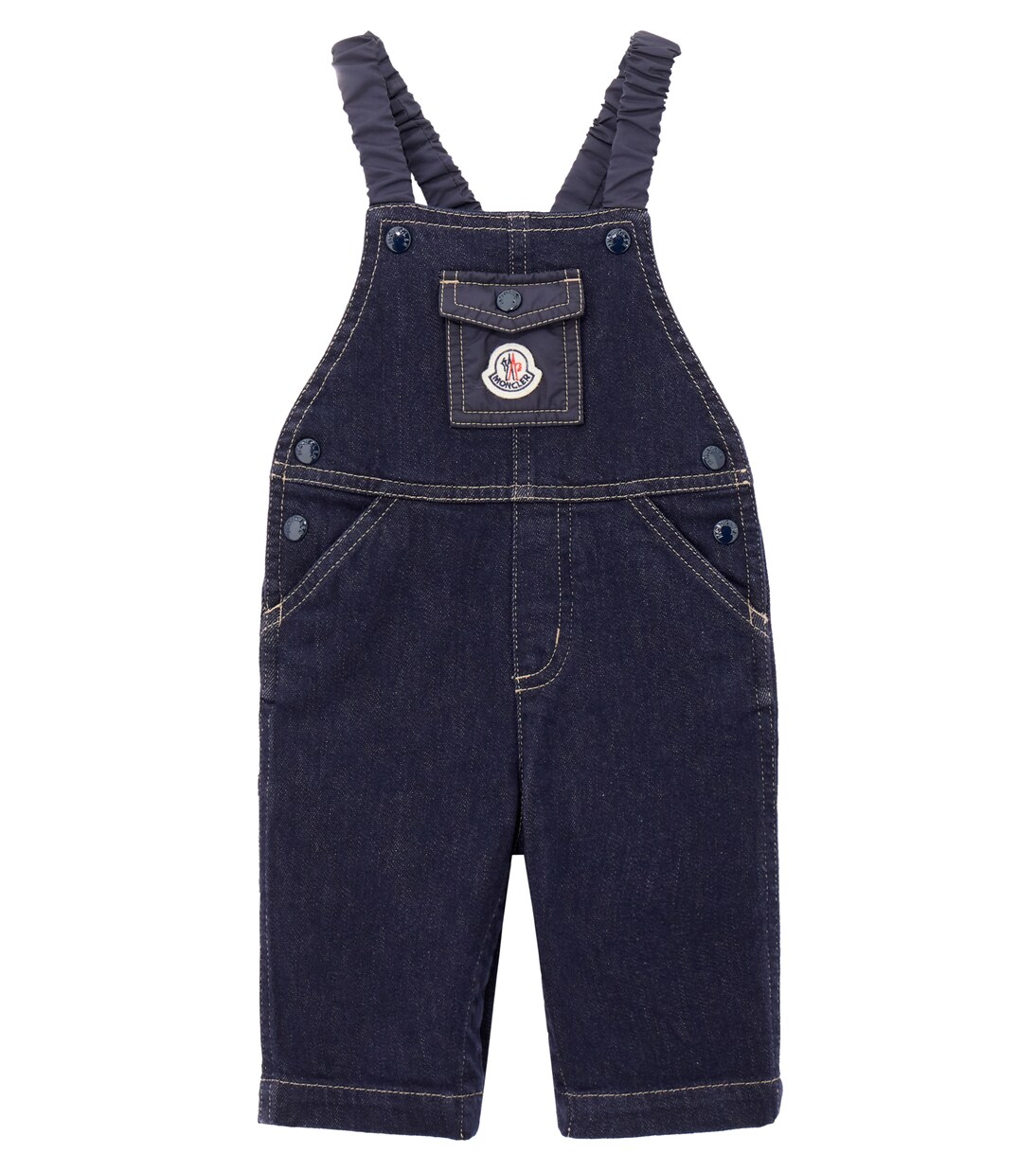 Baby - Salopette di jeans con logo | Moncler Enfant