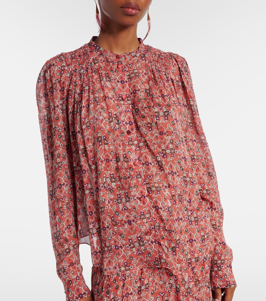 Bedruckte Bluse Neolin aus Crêpe | Marant Etoile