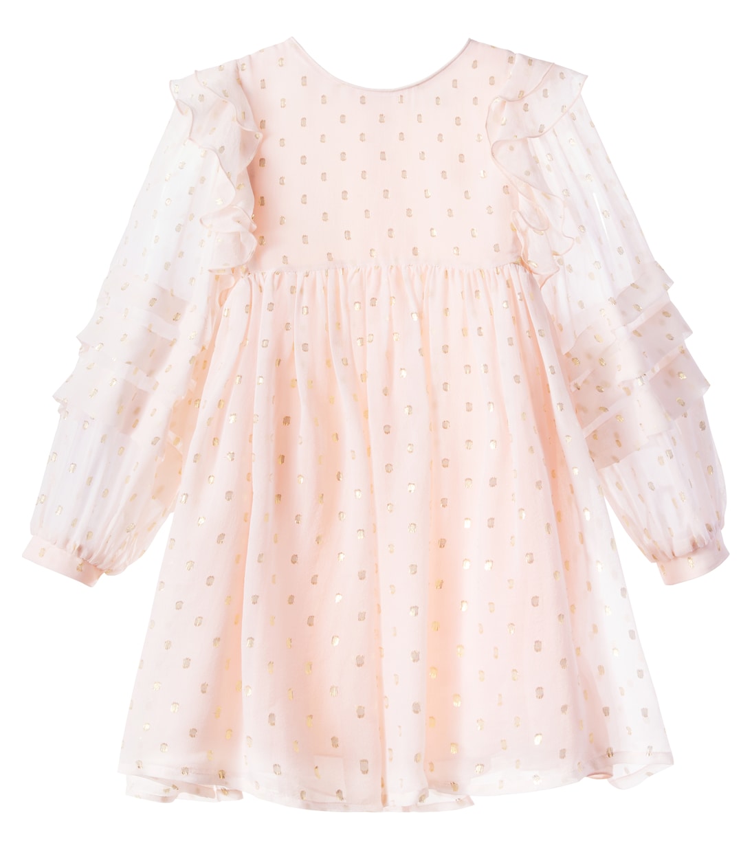 Kleid aus einem Seidengemisch | Chloé Kids