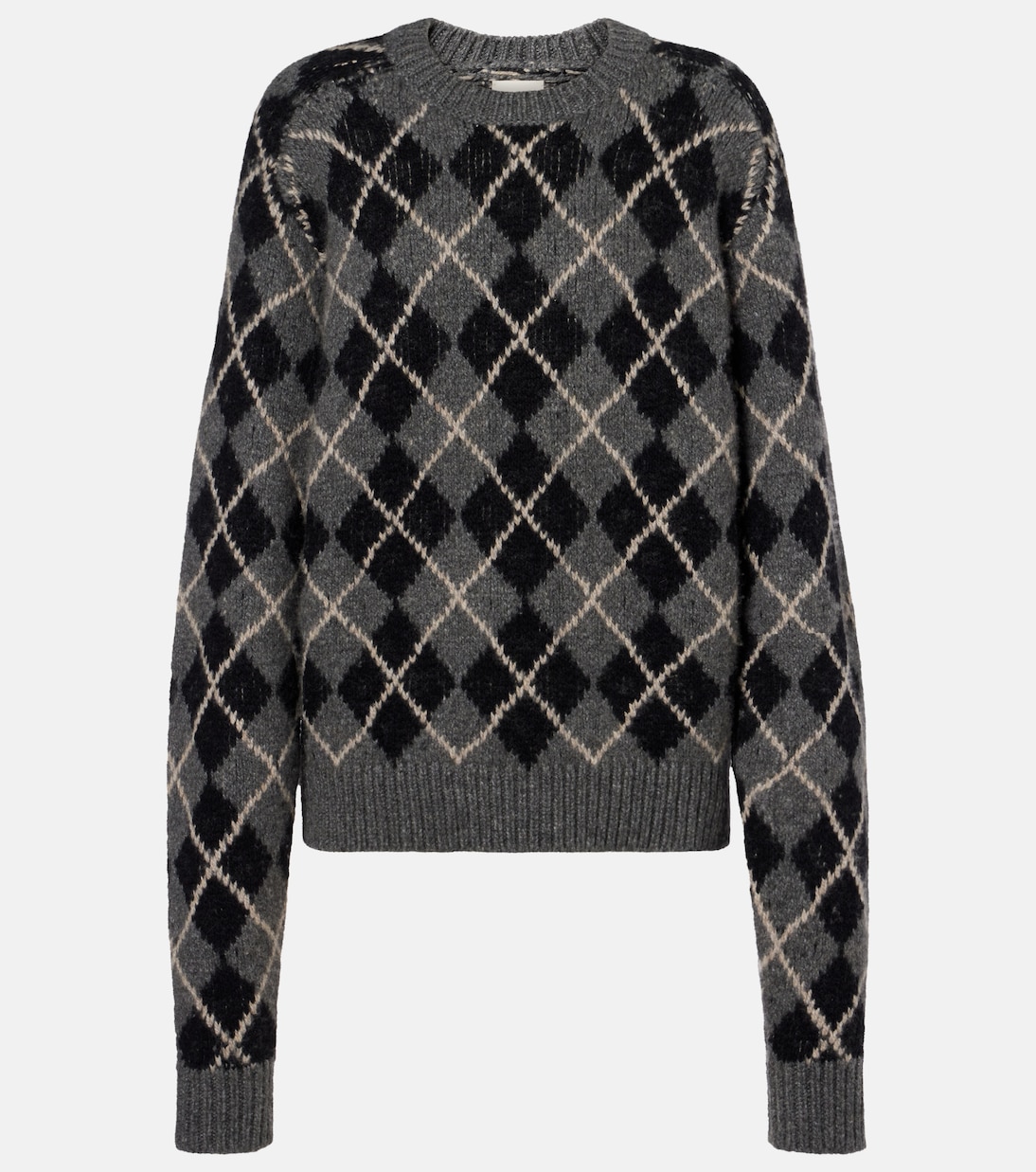 Pull Pratt en cachemire à motif argyle | Khaite