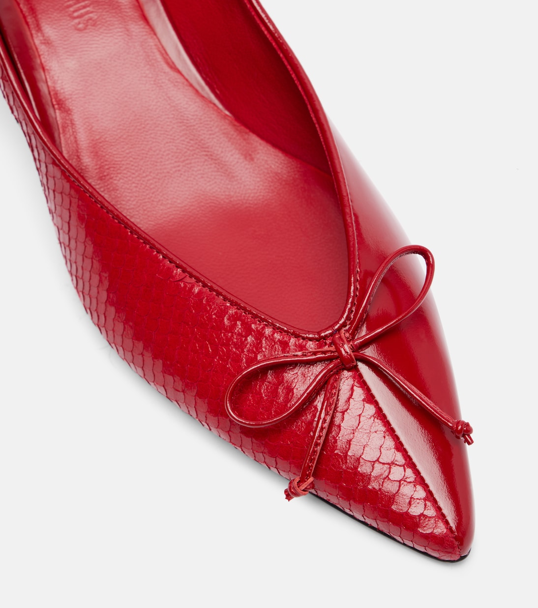 Tourni snake-effect leather pumps | Jacquemus