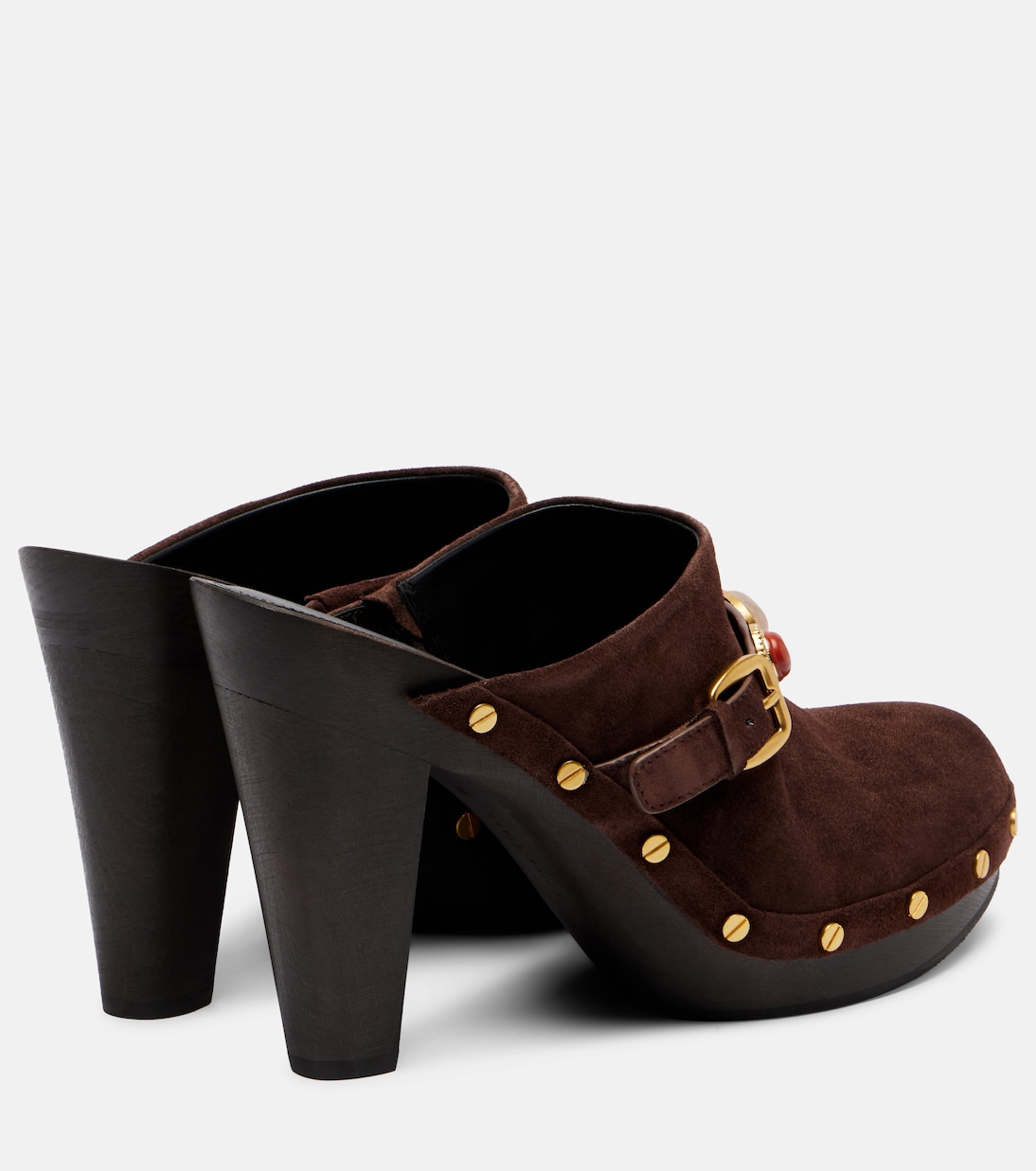 Giana embellished suede platform mules | Veronica Beard