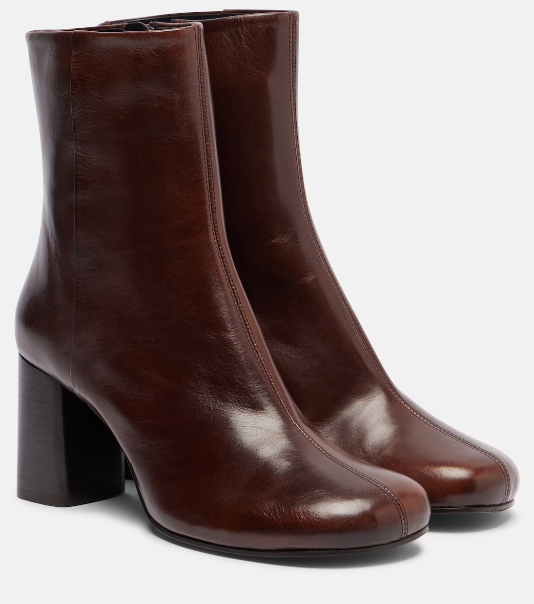 Bottines Anatomic 80 en cuir | Lemaire
