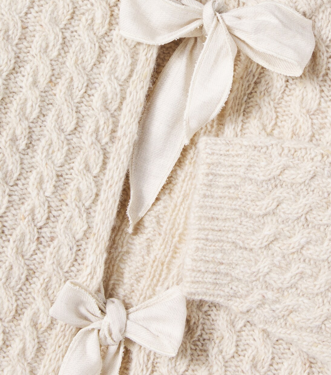 Martinique cable-knit wool-blend cardigan | Cozmo