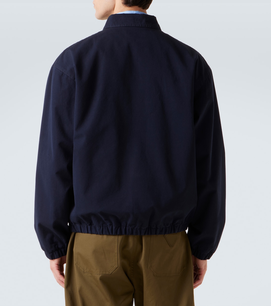 Logo cotton blouson jacket | Prada