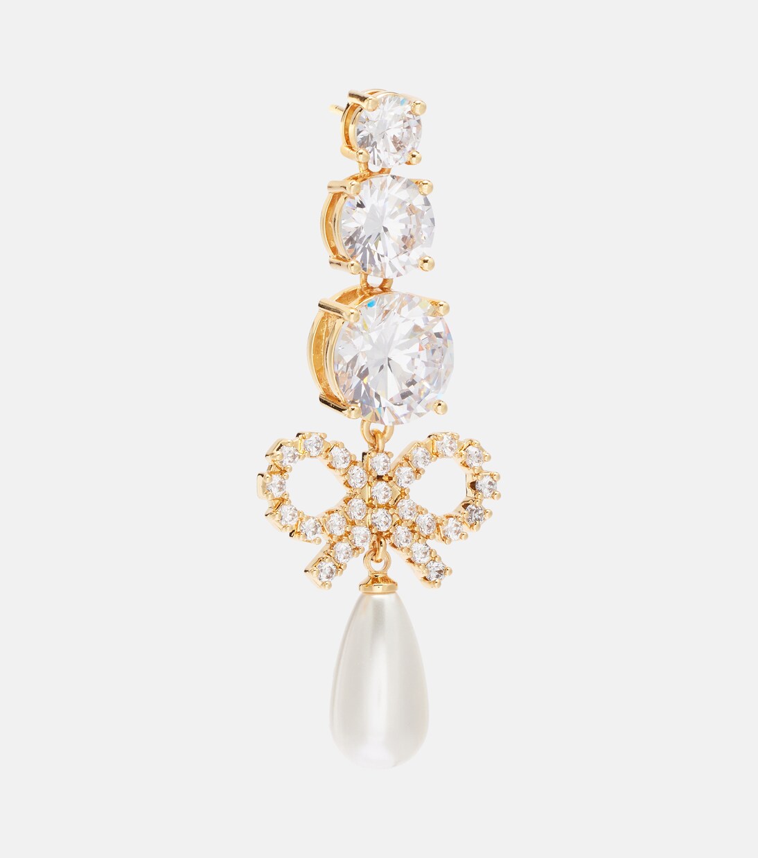 Orecchini pendenti con cristalli | Self-Portrait