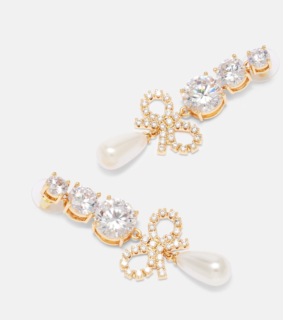 Orecchini pendenti con cristalli | Self-Portrait