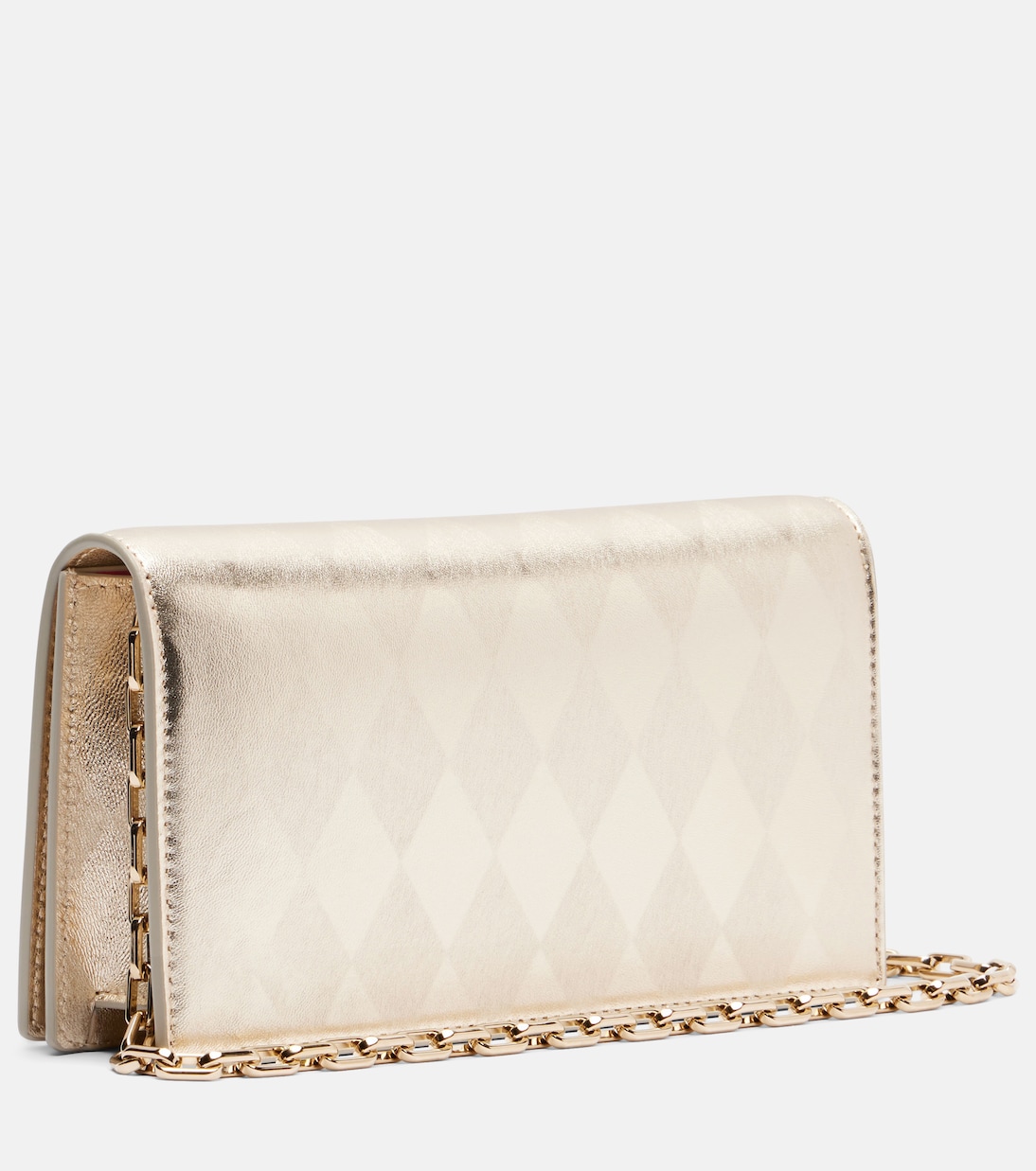 Bettina metallic leather clutch | Christian Louboutin
