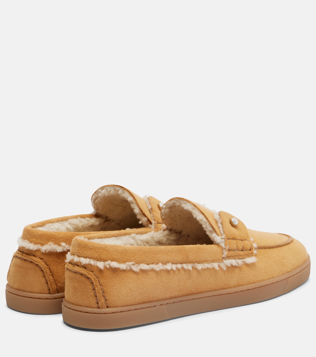 Loafers Chambeliboat aus Veloursleder mit Shearling | Christian Louboutin