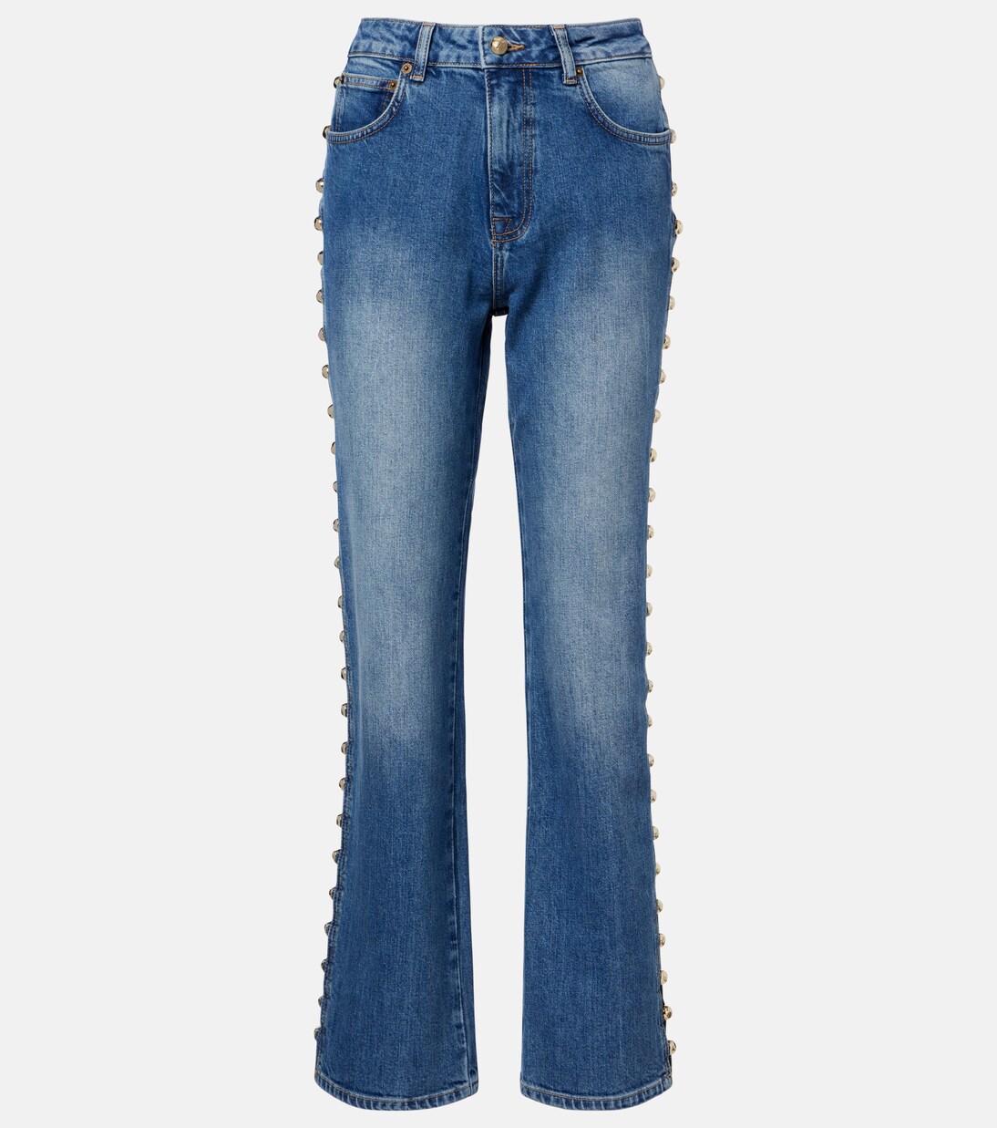 Amelia studded straight jeans | Simkhai