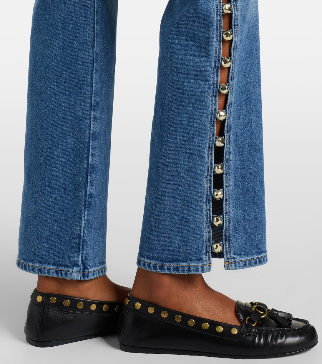 Amelia studded straight jeans | Simkhai