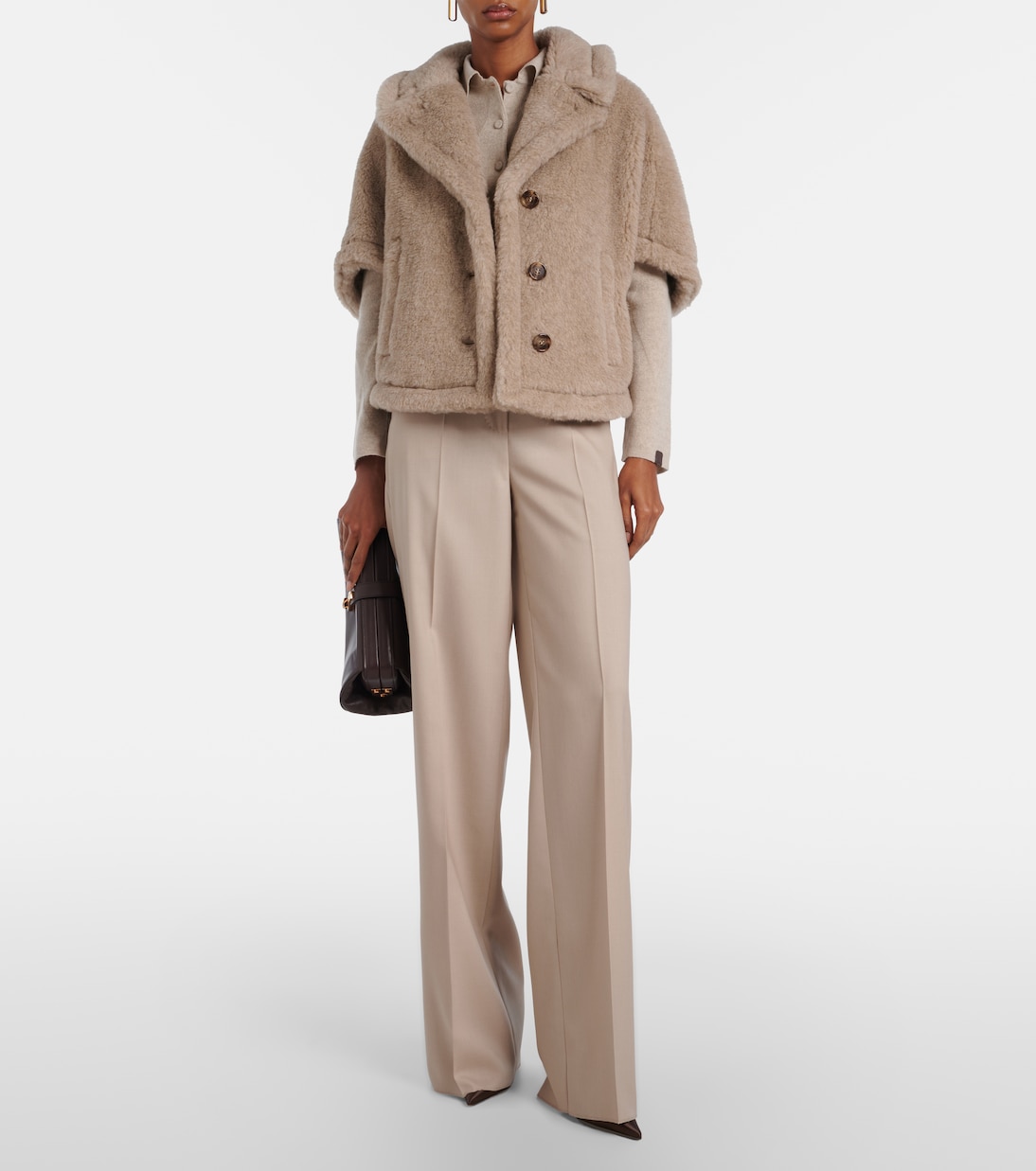 Cape Corvino aus Teddyfleece | Max Mara
