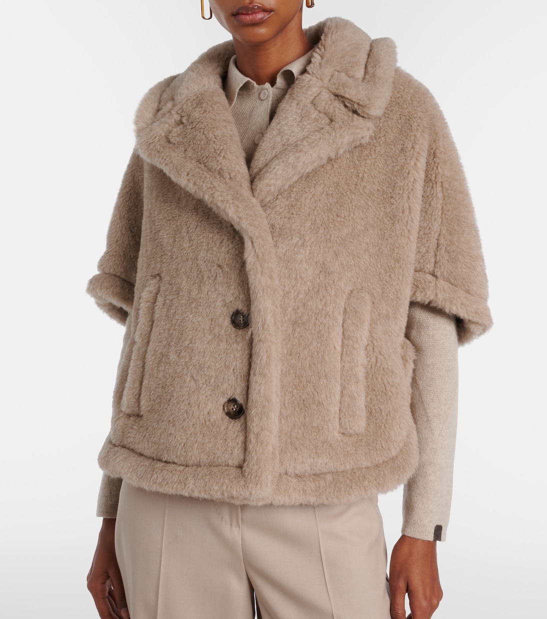 Cape Corvino aus Teddyfleece | Max Mara