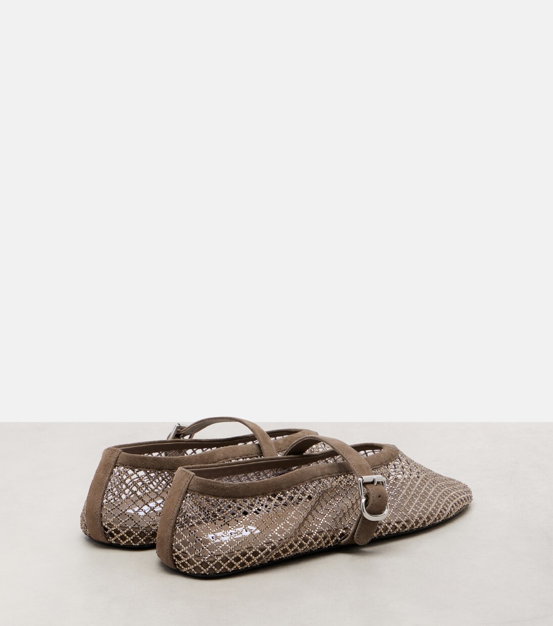 Verzierte Ballerinas mit Veloursleder | Alaïa