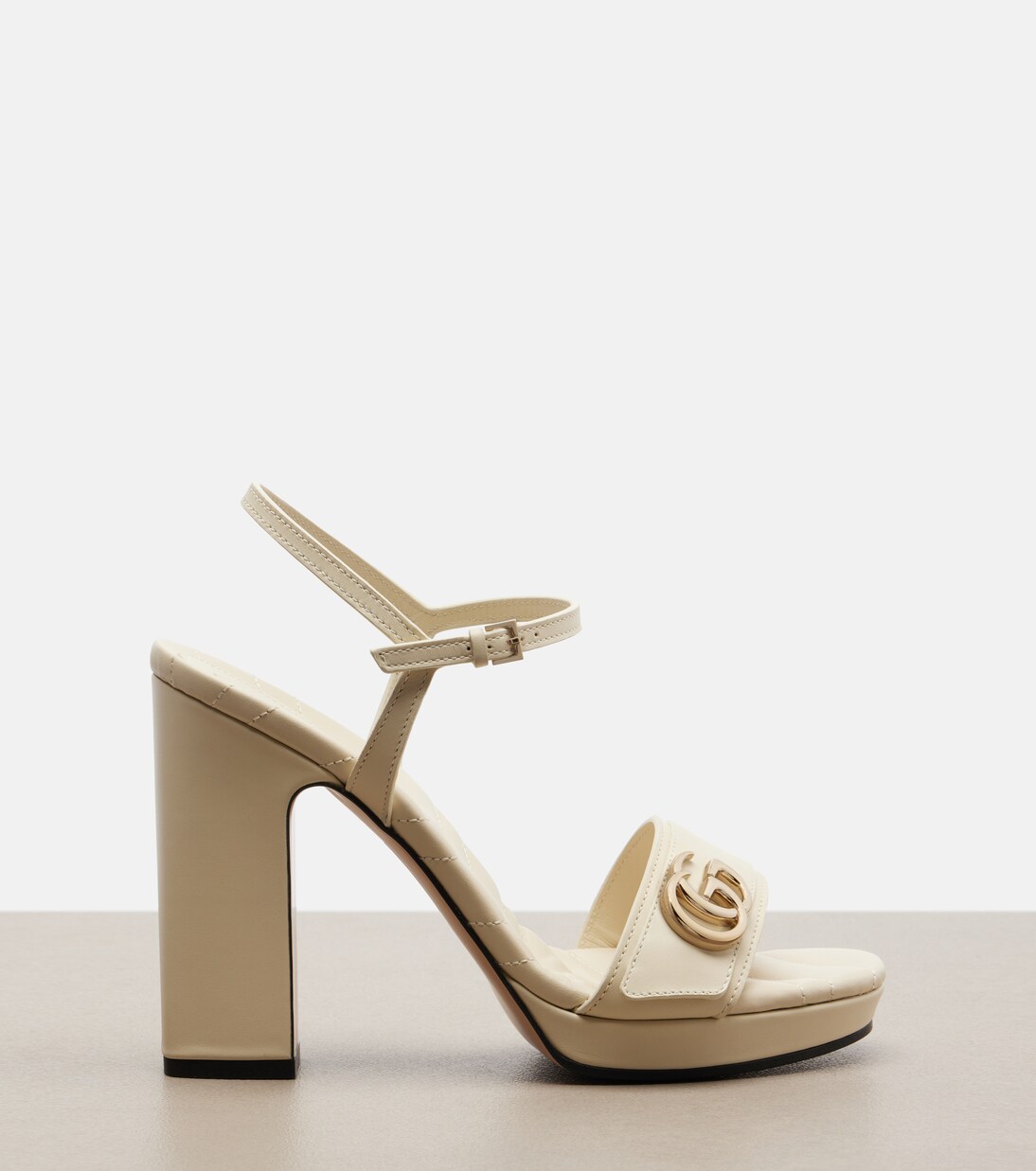 New Marmont GG leather sandals | Gucci