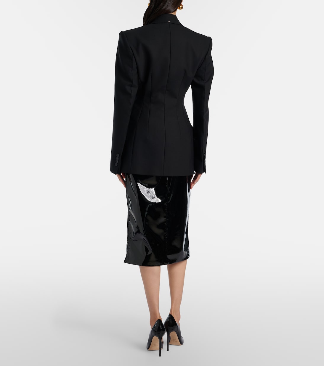 Samantha coated pencil skirt | The Frankie Shop