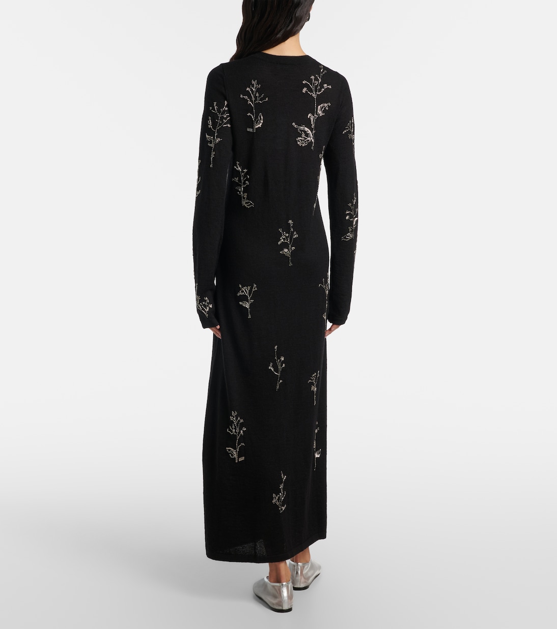 Beaded wool and silk maxi dress | Altuzarra