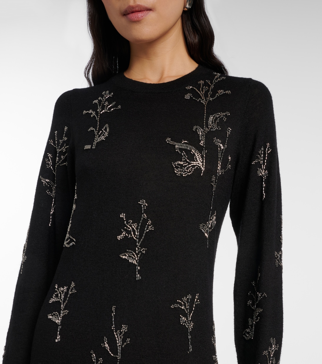 Beaded wool and silk maxi dress | Altuzarra