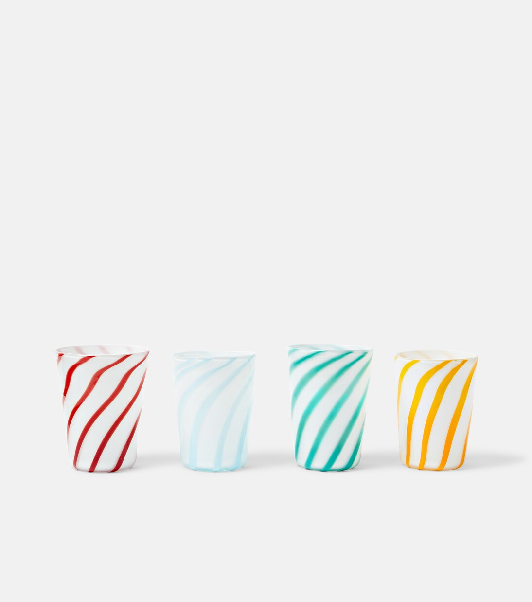 Set of 4 striped glasses  | Bitossi