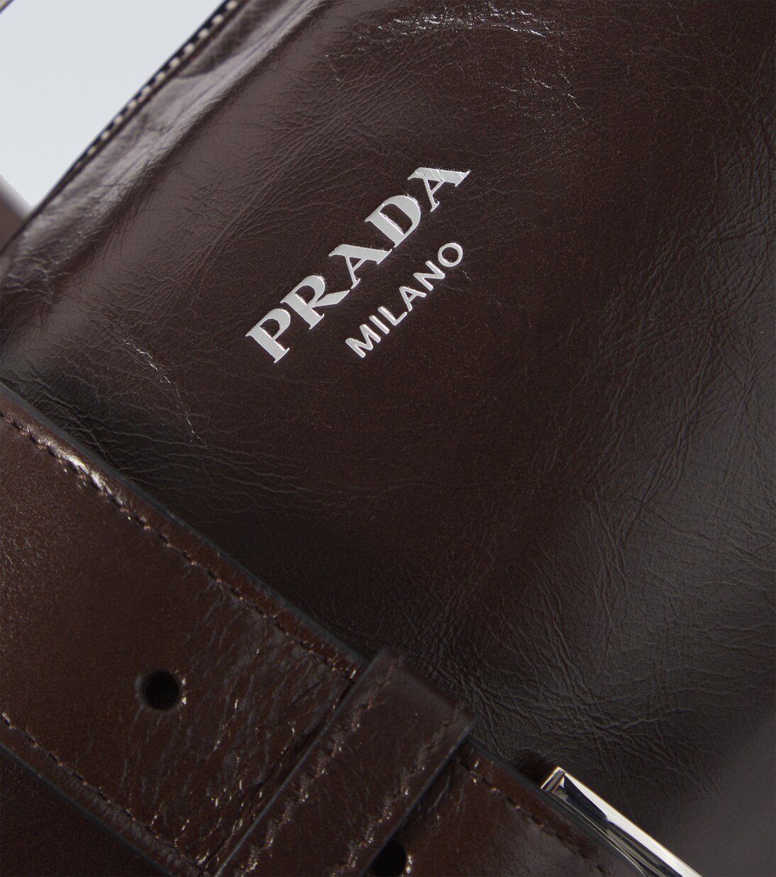 Leather tote bag | Prada
