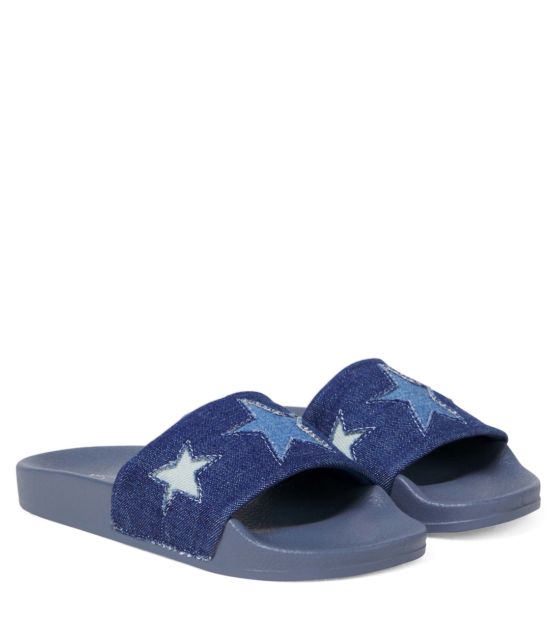 Bestickte Pantoletten aus Denim | Stella McCartney Kids