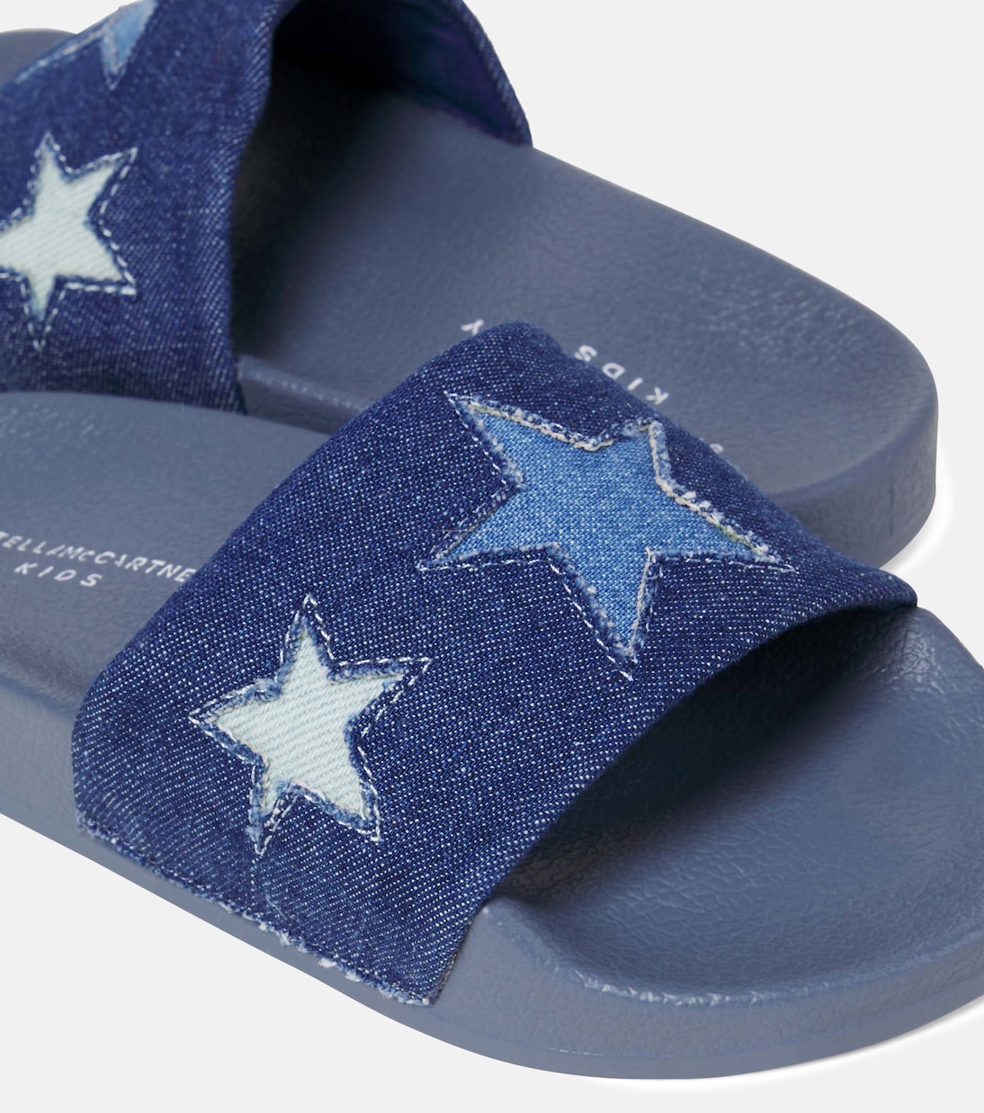 Bestickte Pantoletten aus Denim | Stella McCartney Kids