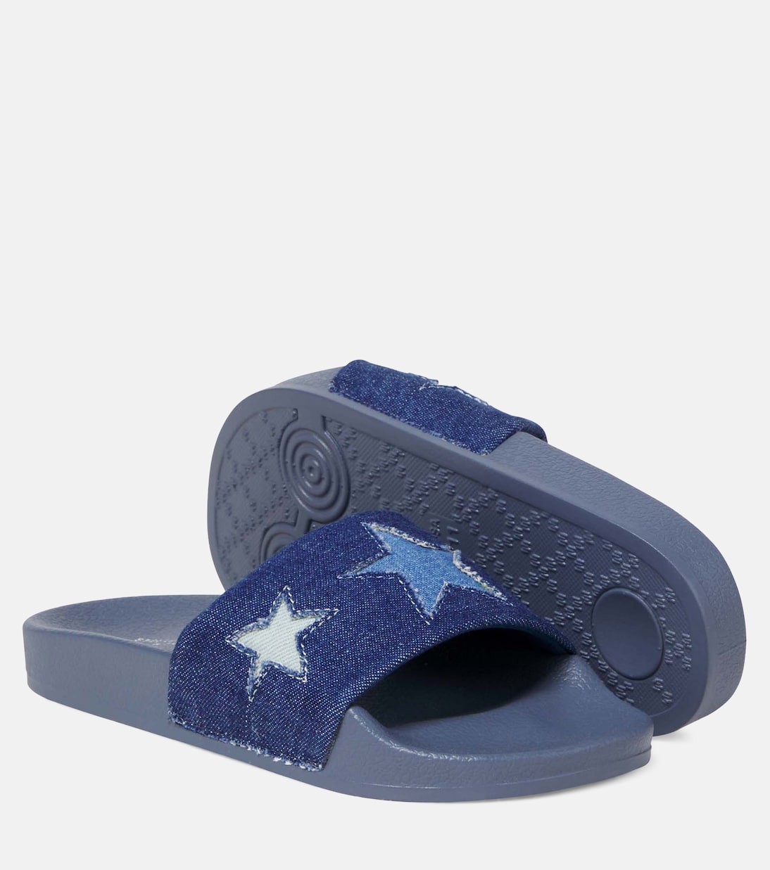 Bestickte Pantoletten aus Denim | Stella McCartney Kids