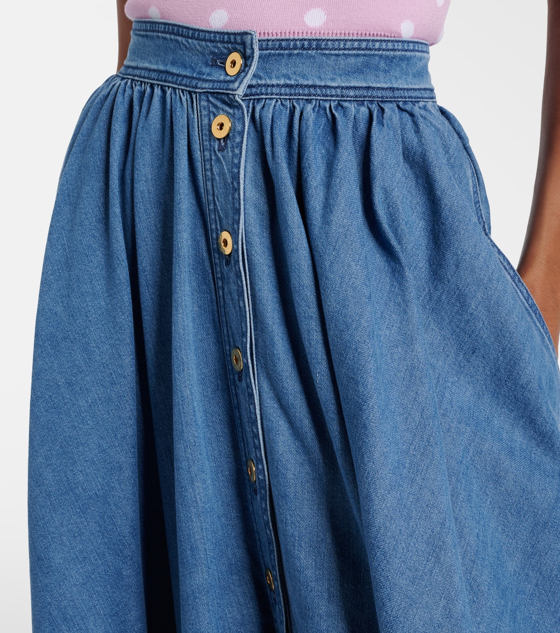 Denim midi skirt | Patou