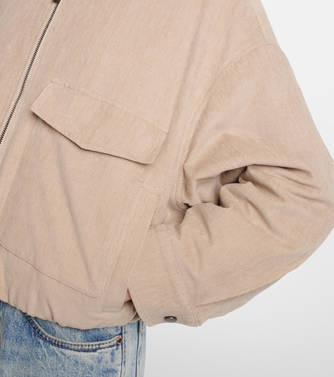 Cropped-Jacke aus Cord | Brunello Cucinelli