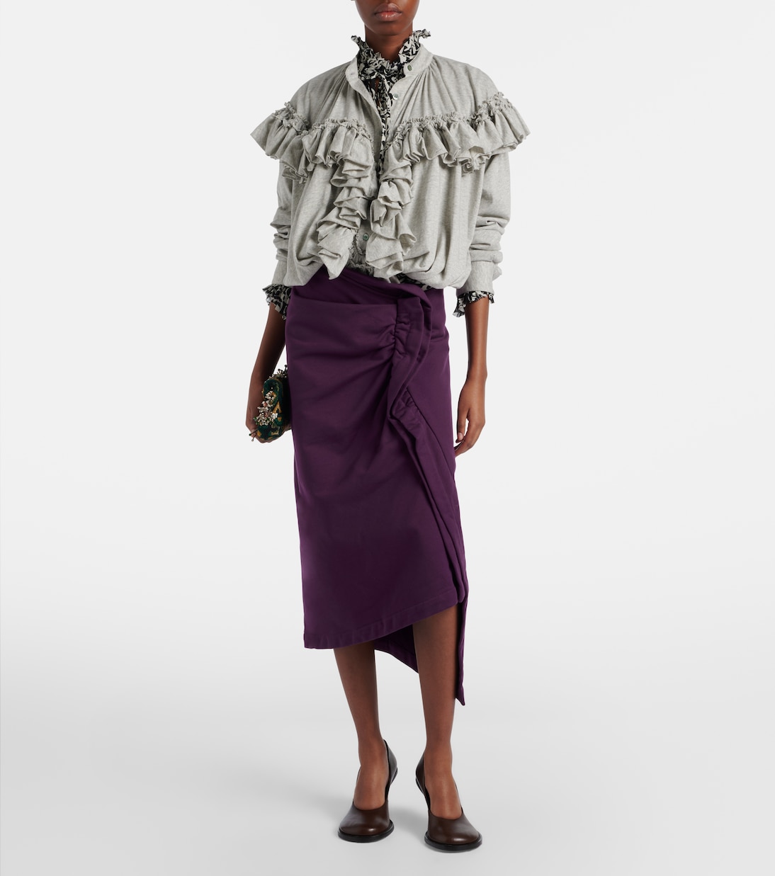 Bluse aus Baumwoll-Jersey | Dries Van Noten
