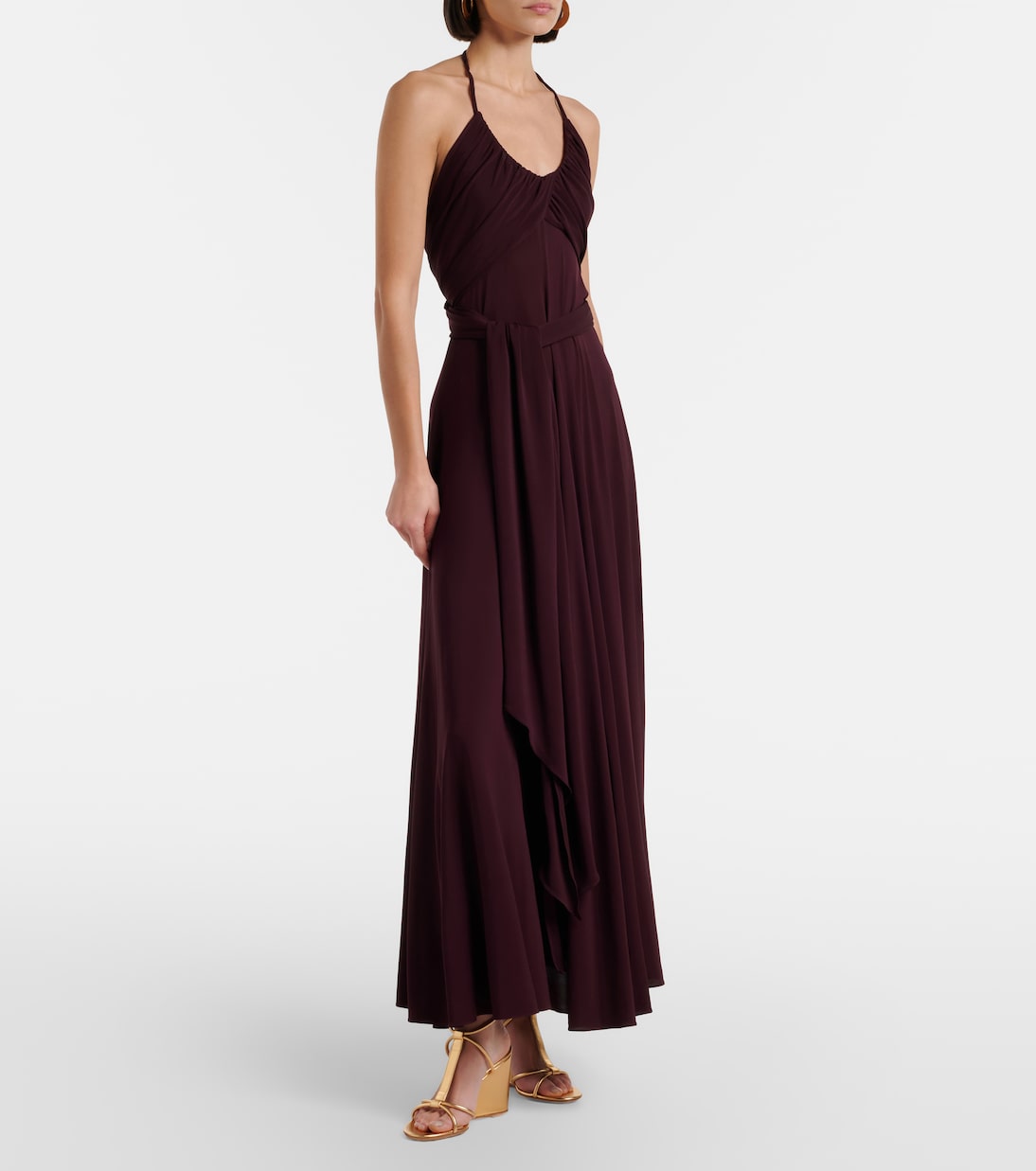 Metallic leather wedge sandals | Gianvito Rossi