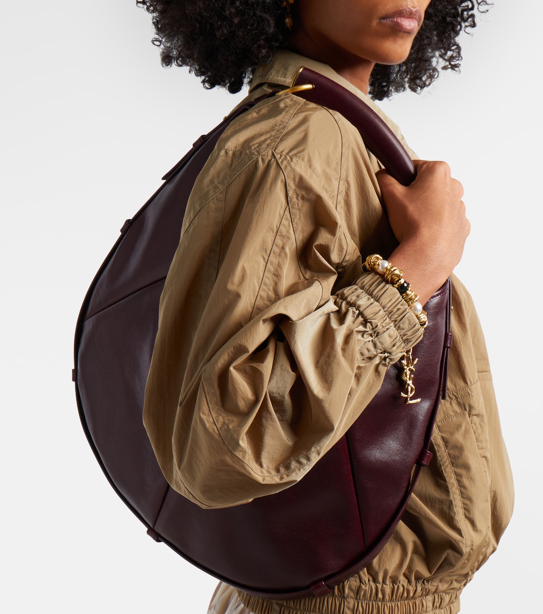 Mombasa Medium leather shoulder bag | Saint Laurent