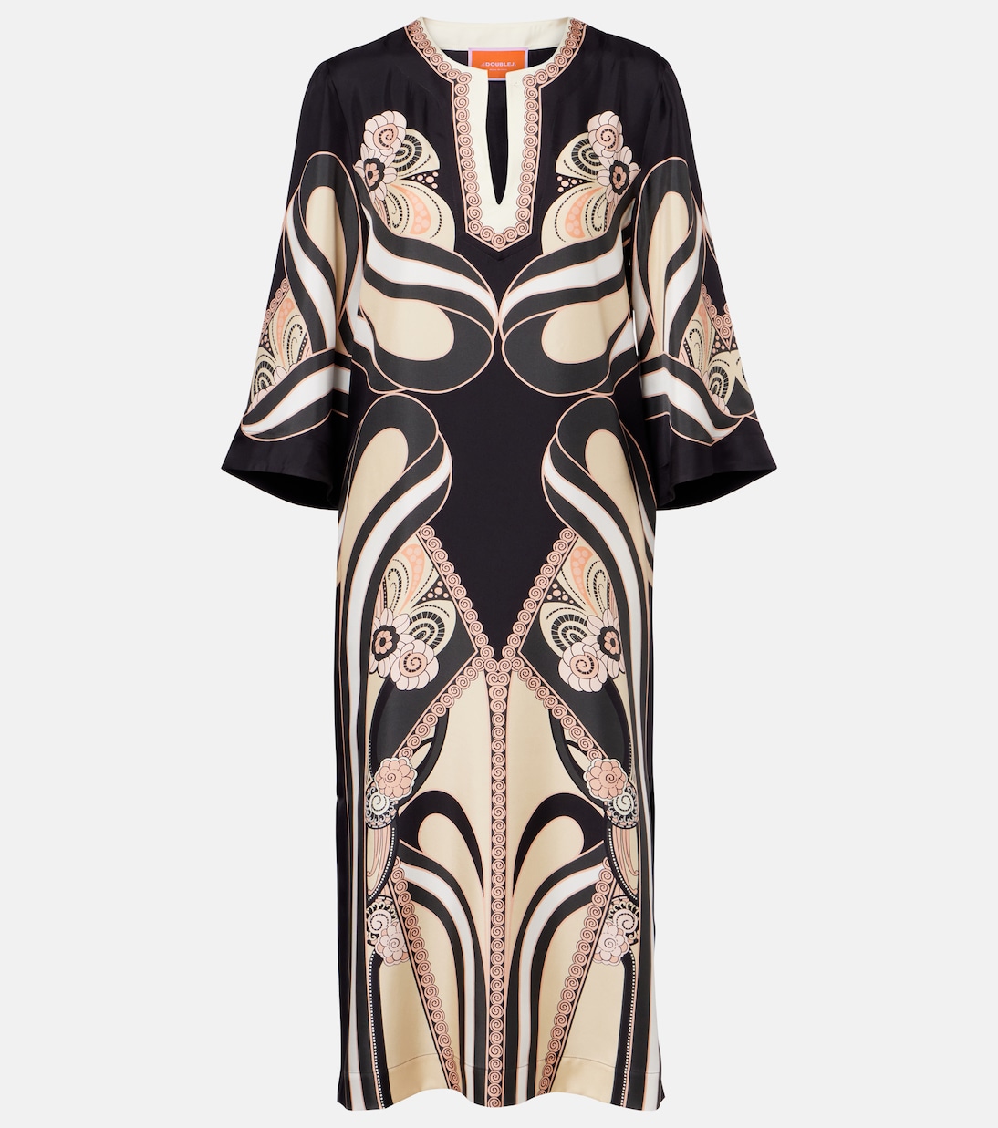 Kaftan aus Seiden-Twill | La DoubleJ