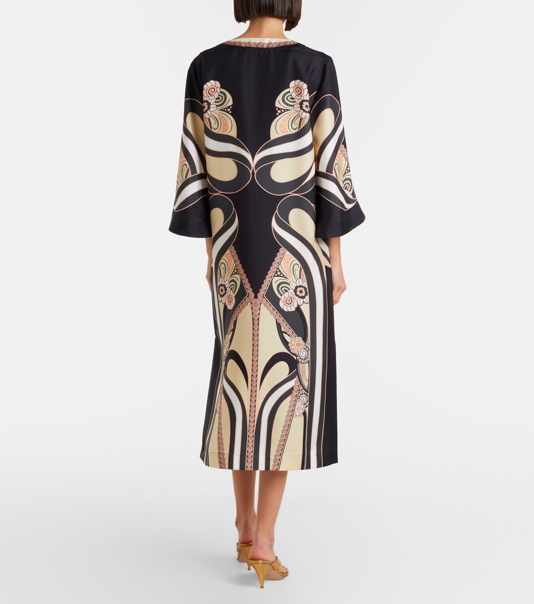 Kaftan aus Seiden-Twill | La DoubleJ