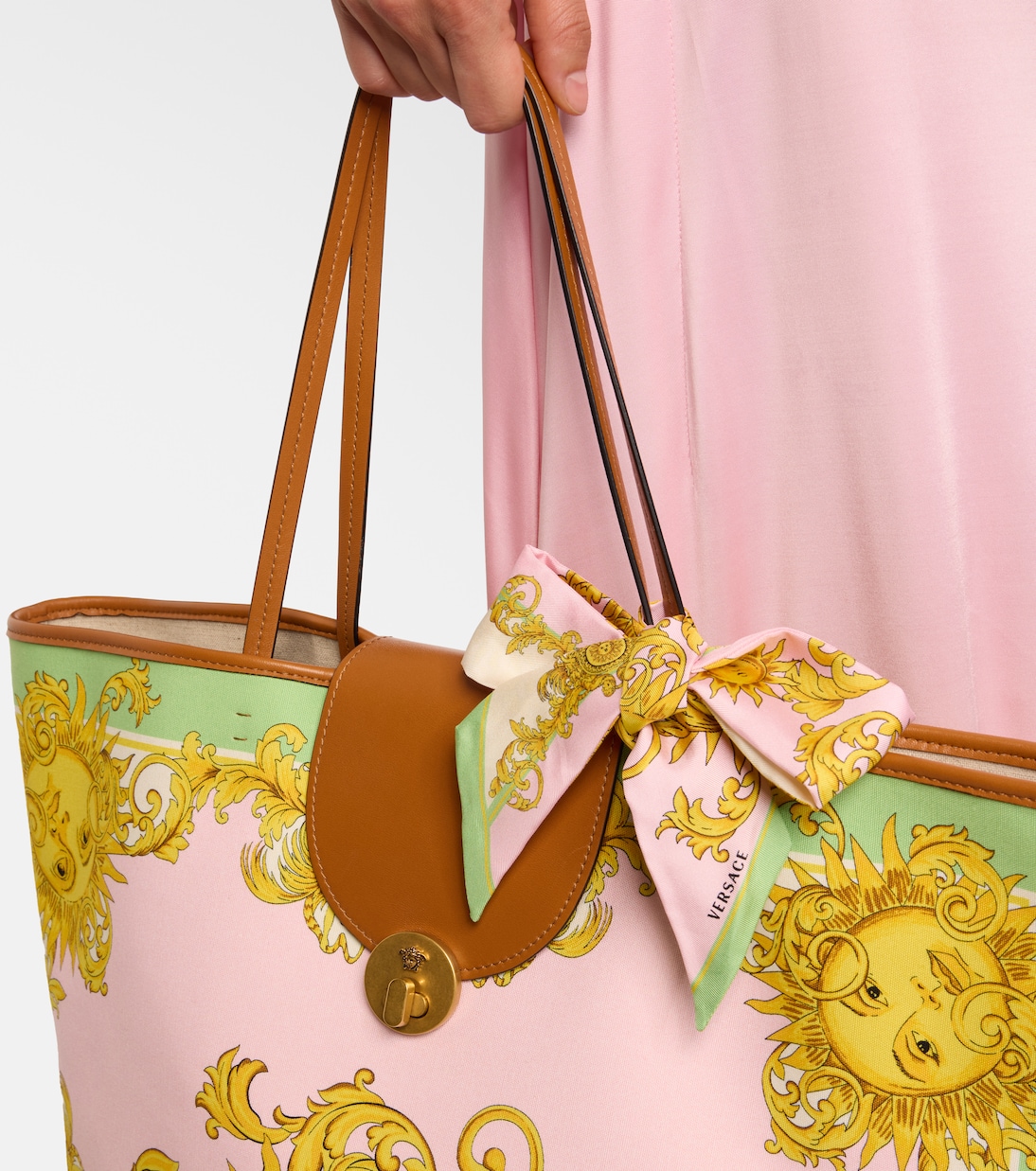 Pañuelo de seda estampado | Versace