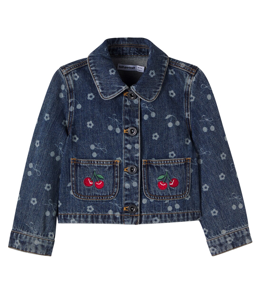 Printed denim jacket | Self-Portrait Kids