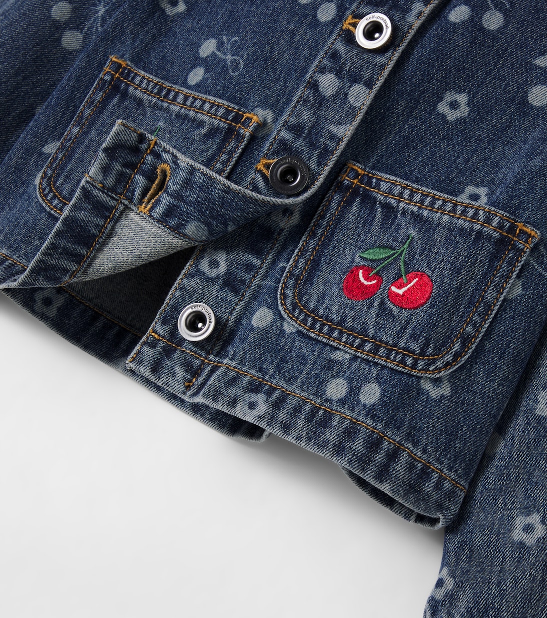 Printed denim jacket | Self-Portrait Kids