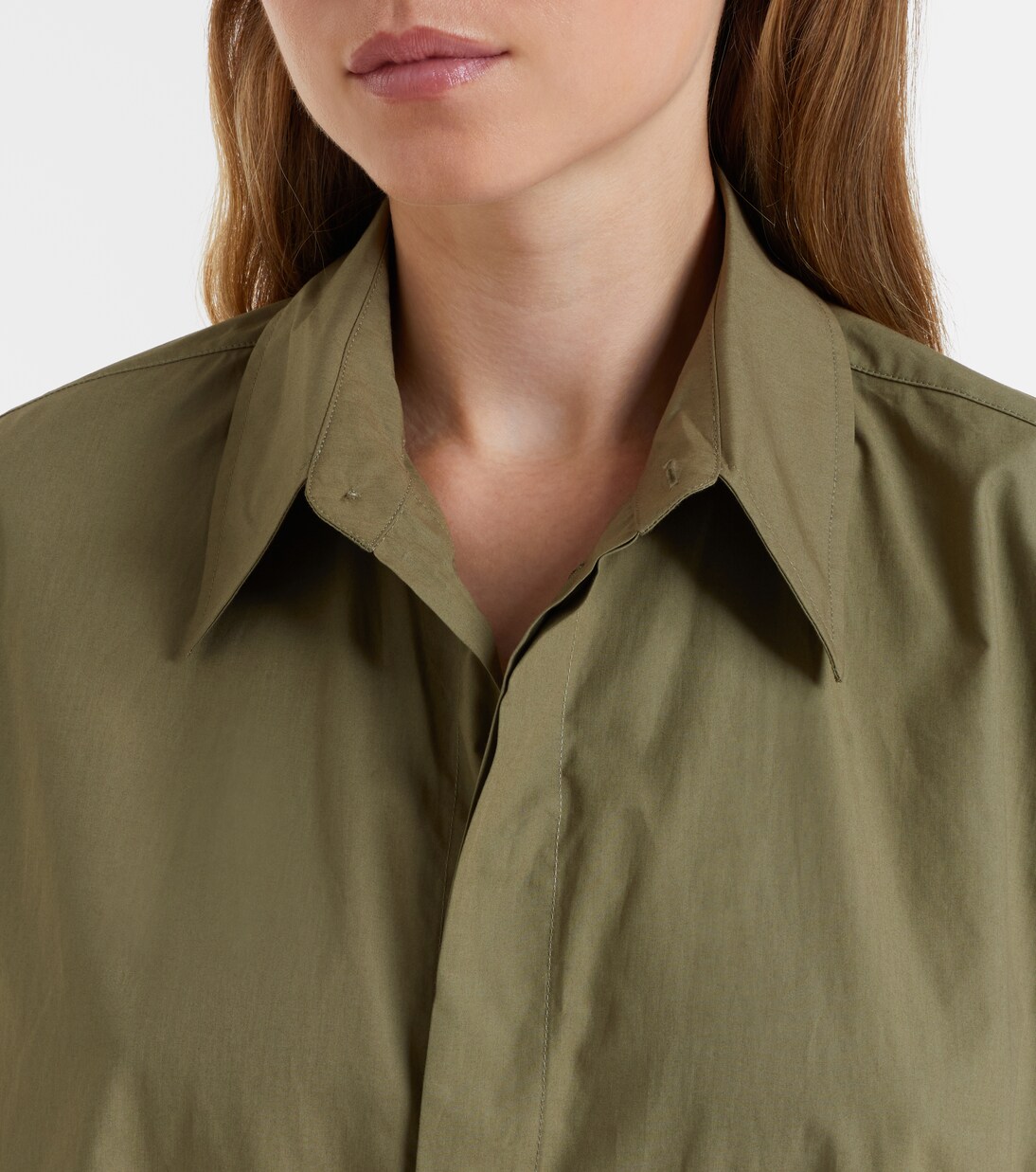 Hemdblusenkleid Bloom aus Baumwollpopeline | The Frankie Shop