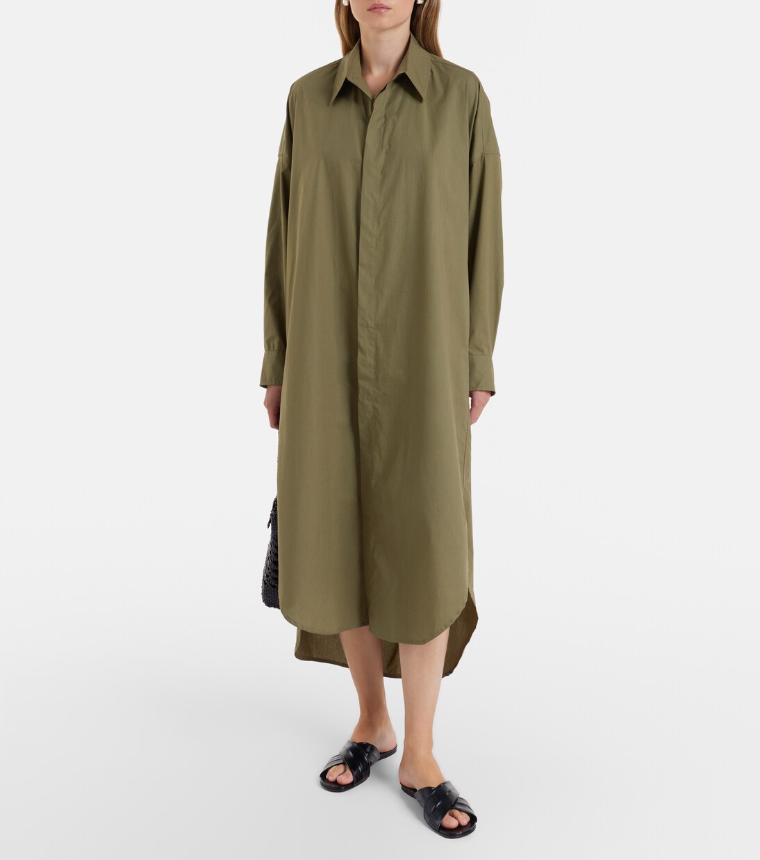 Hemdblusenkleid Bloom aus Baumwollpopeline | The Frankie Shop