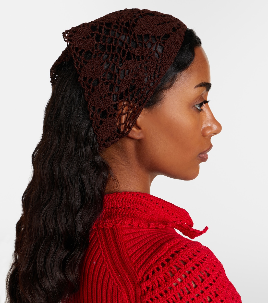 Crochet cotton headwrap | Magda Butrym