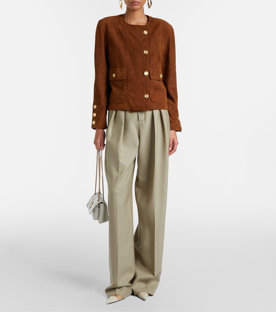 Niki Cassandre Mini leather shoulder bag | Saint Laurent