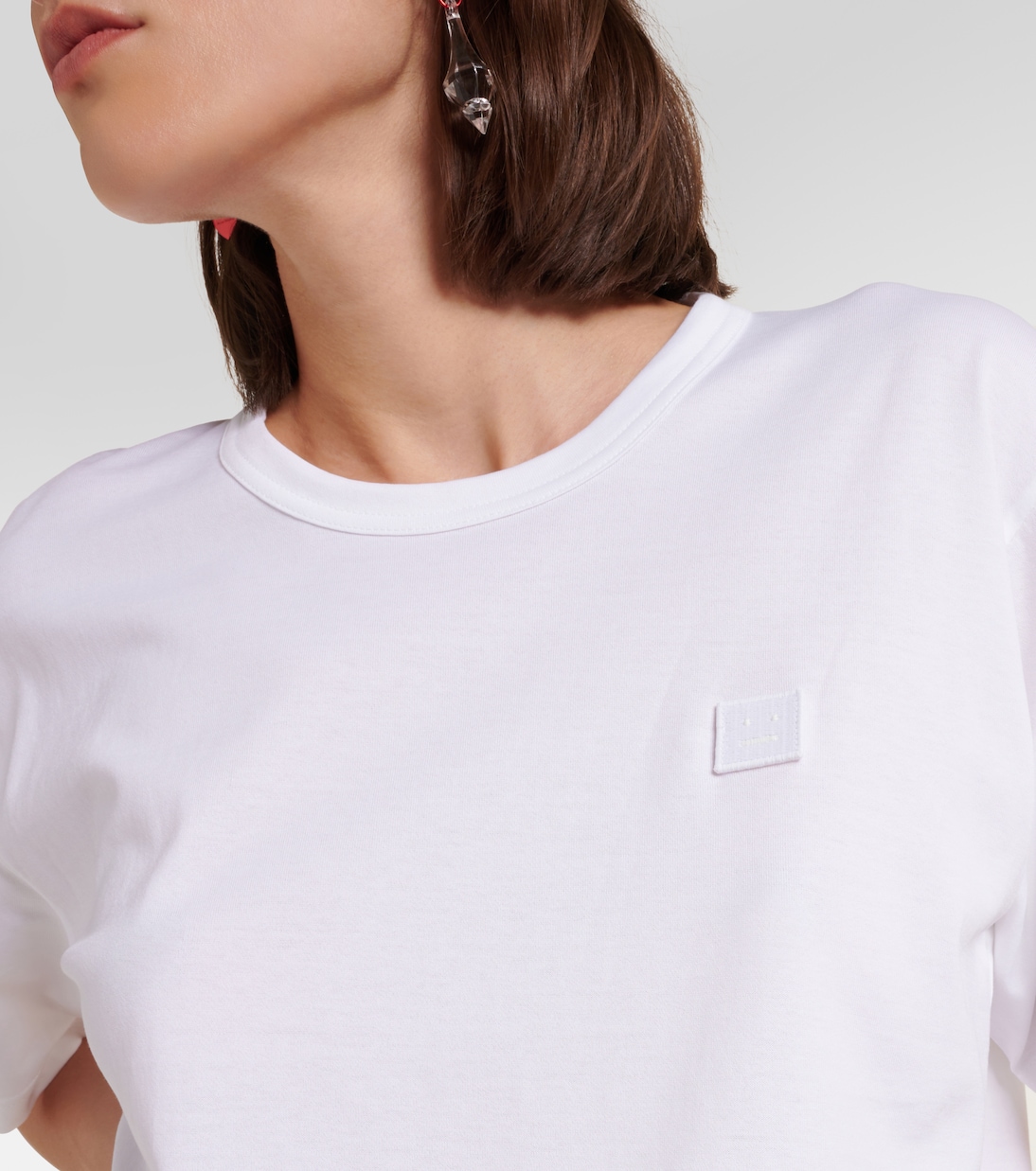 Face cotton jersey T-shirt | Acne Studios