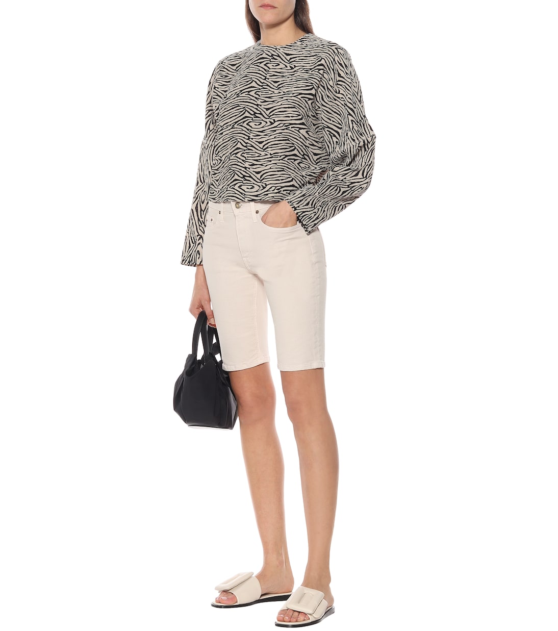 High-Rise Jeansshorts Kiki | Nanushka