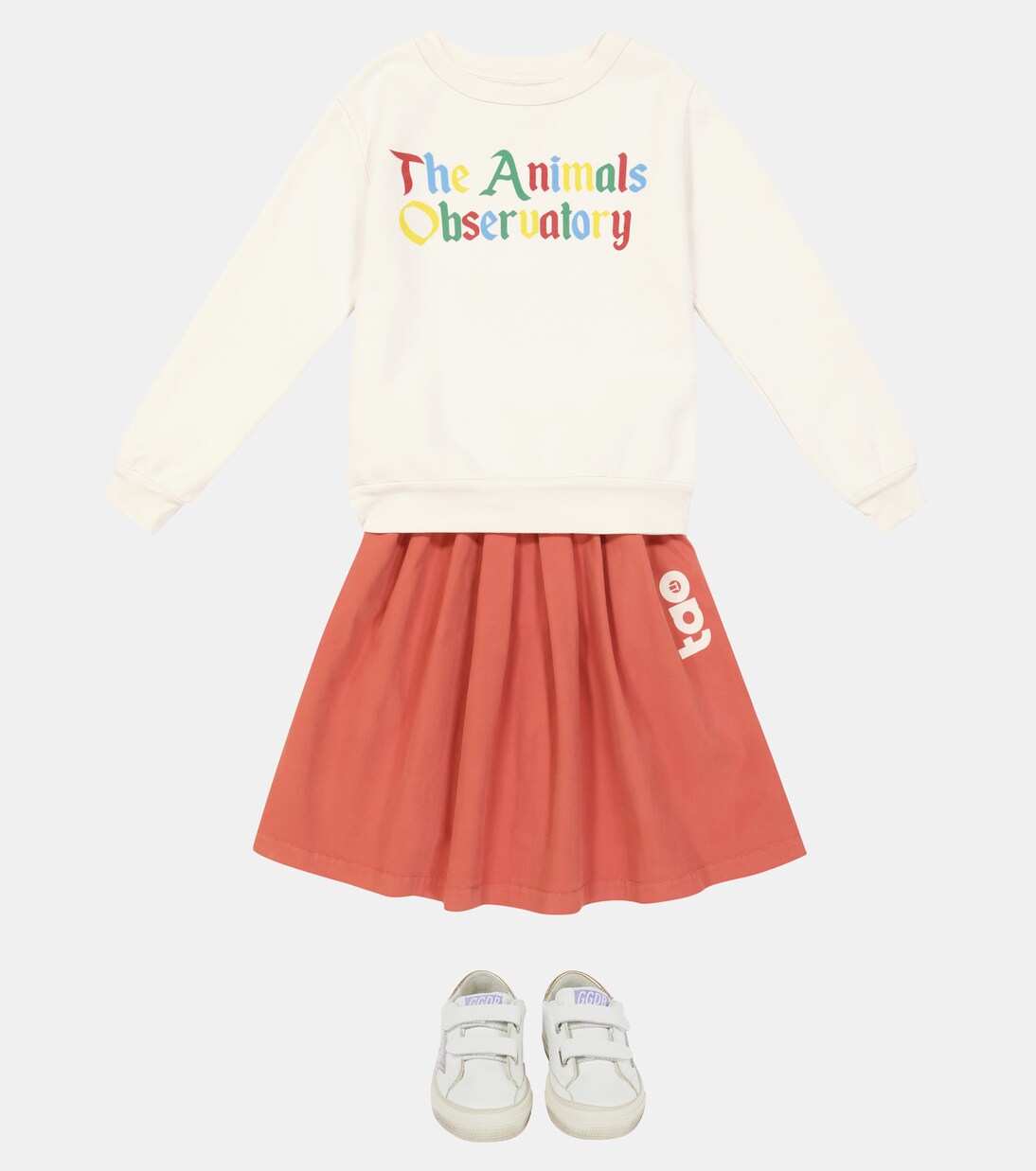 Cat stretch-cotton skirt | The Animals Observatory