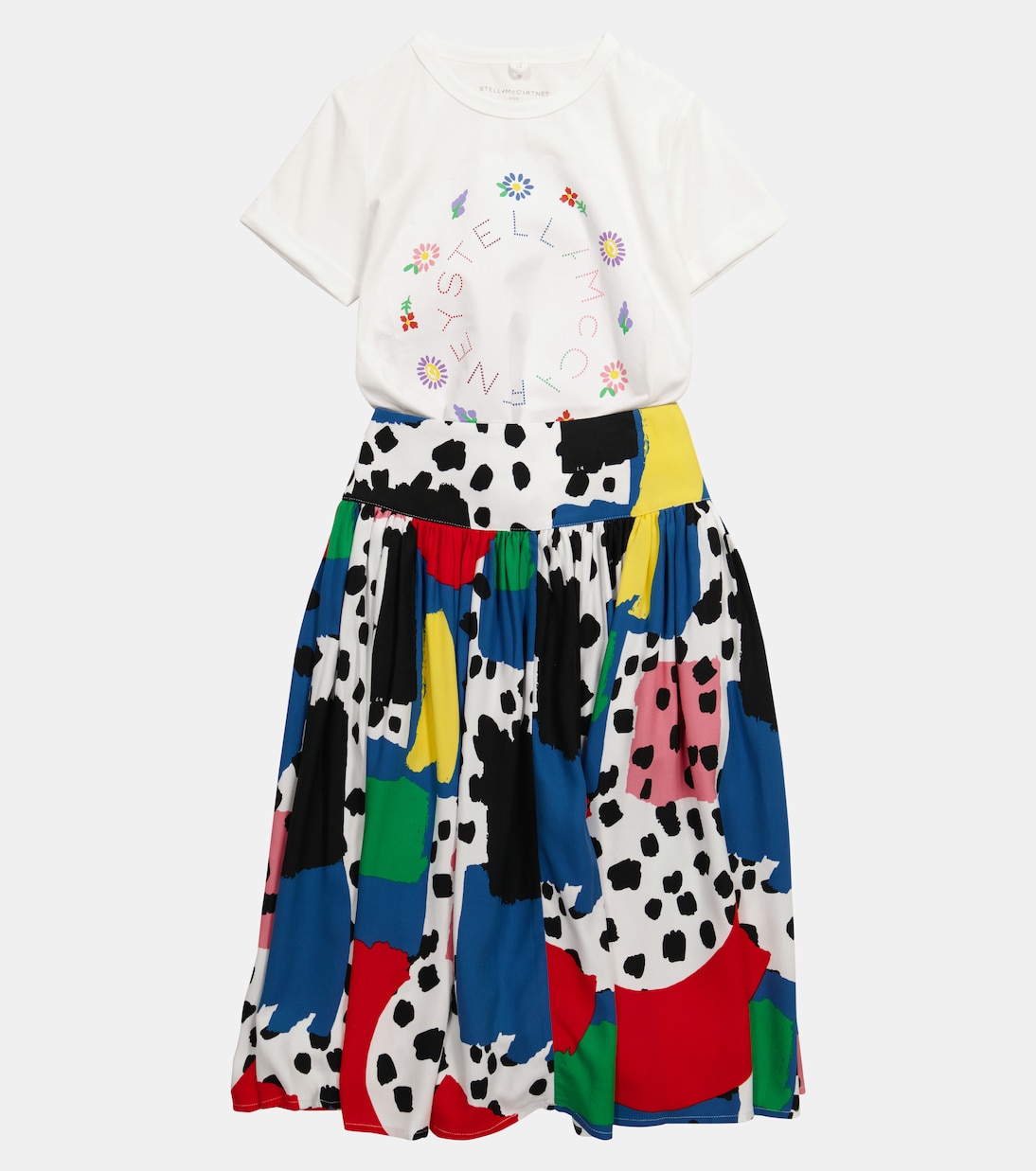 Printed ruched skirt | Stella McCartney Kids