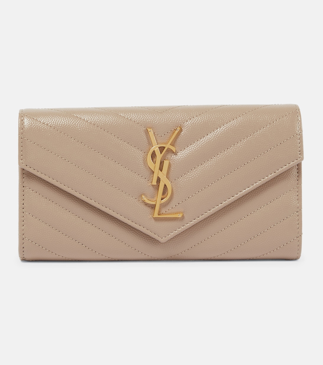 Monogram Large leather wallet | Saint Laurent