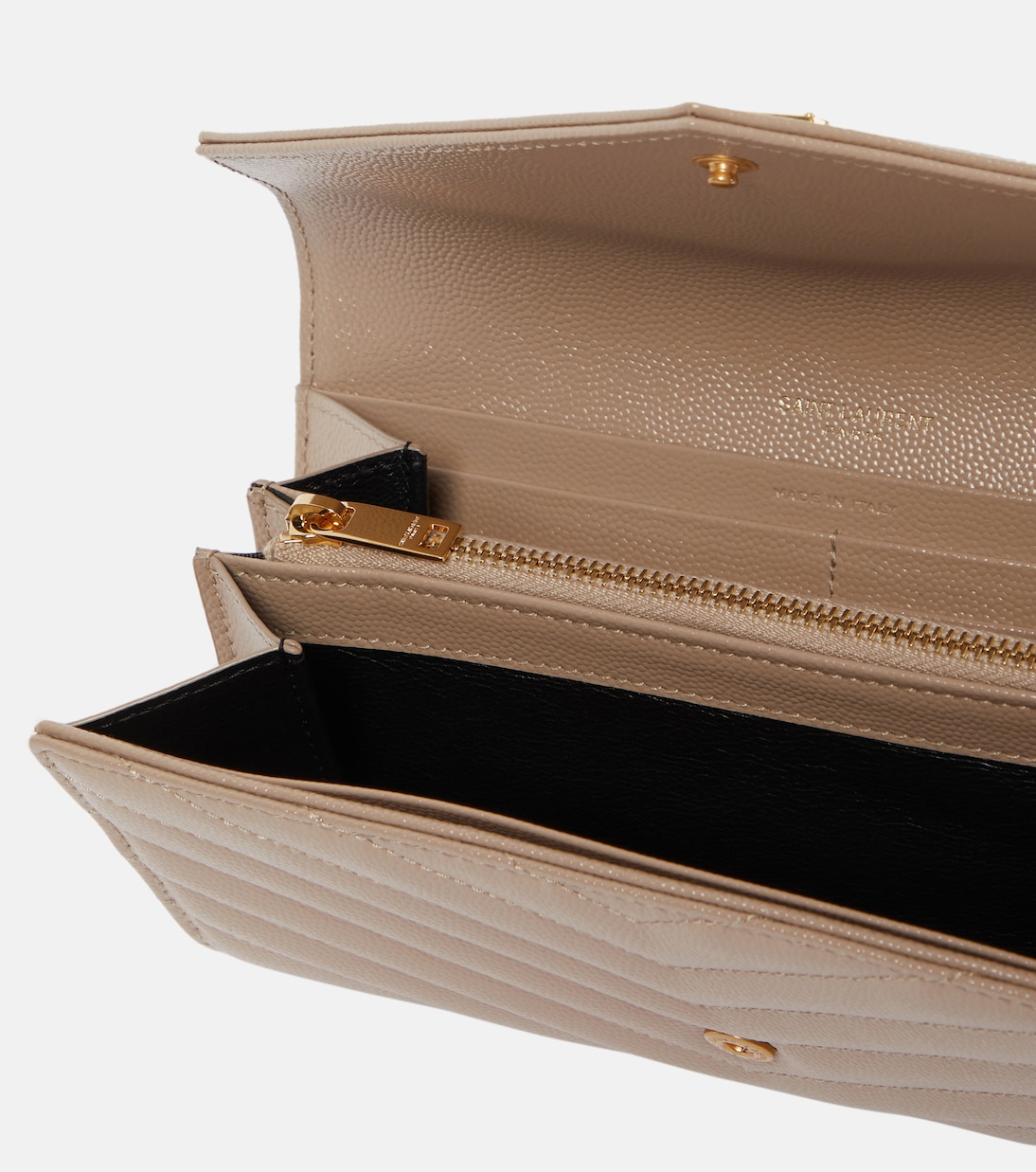 Monogram Large leather wallet | Saint Laurent