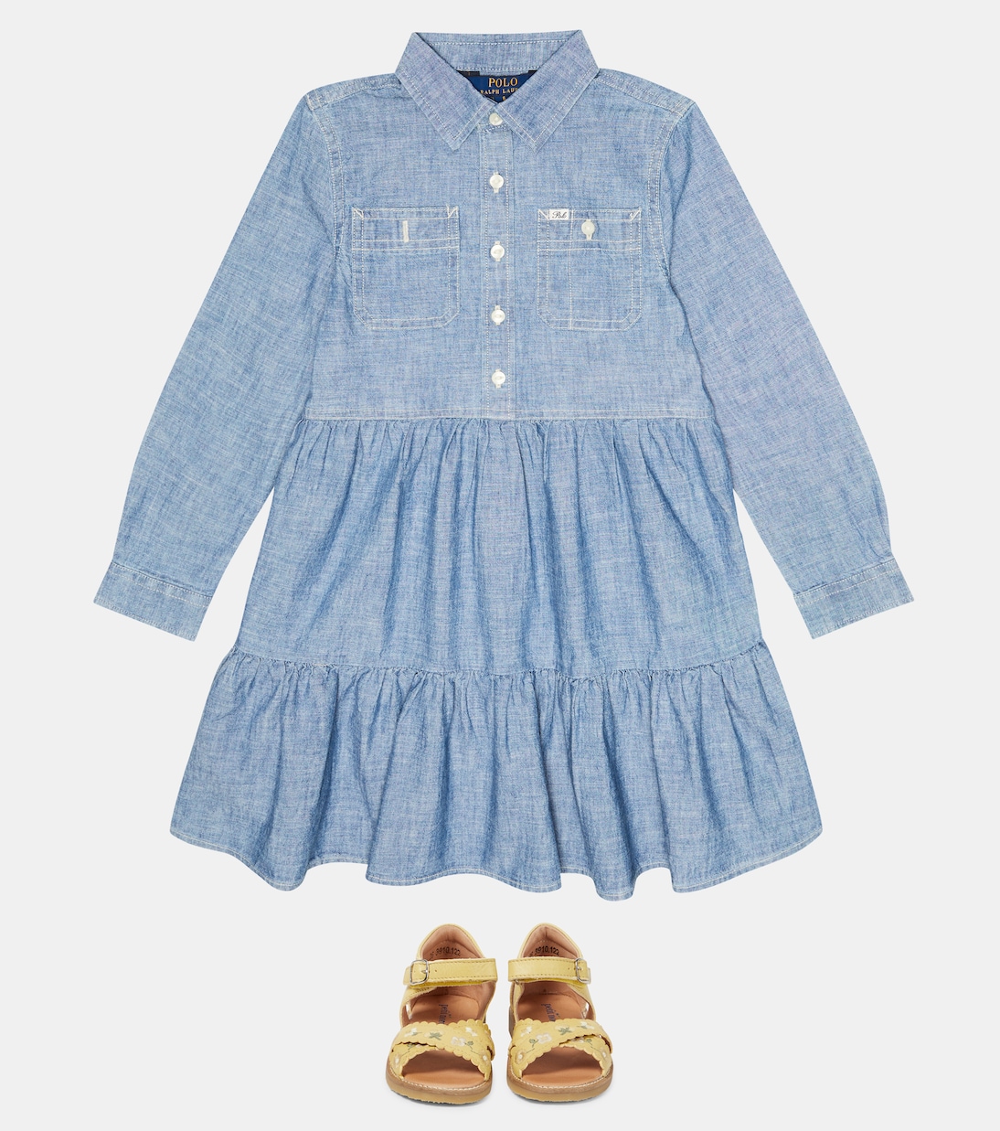 Robe chemise en coton | Polo Ralph Lauren Kids