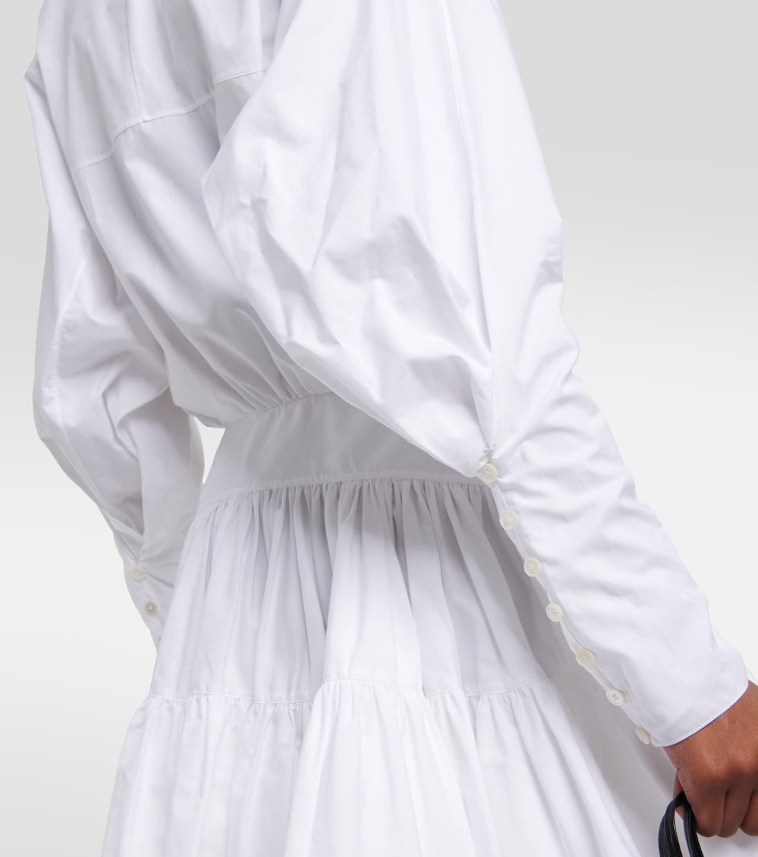 Vestido corto en popelín de algodón | Alaïa